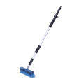 Microfiber soft bristle cleaning car wash brush with long handle